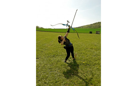MONTAGE DES CIBLES ET TIR A L'OISEAU
